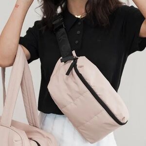 Calpak Luca Belt Bag in Rose Quartz
